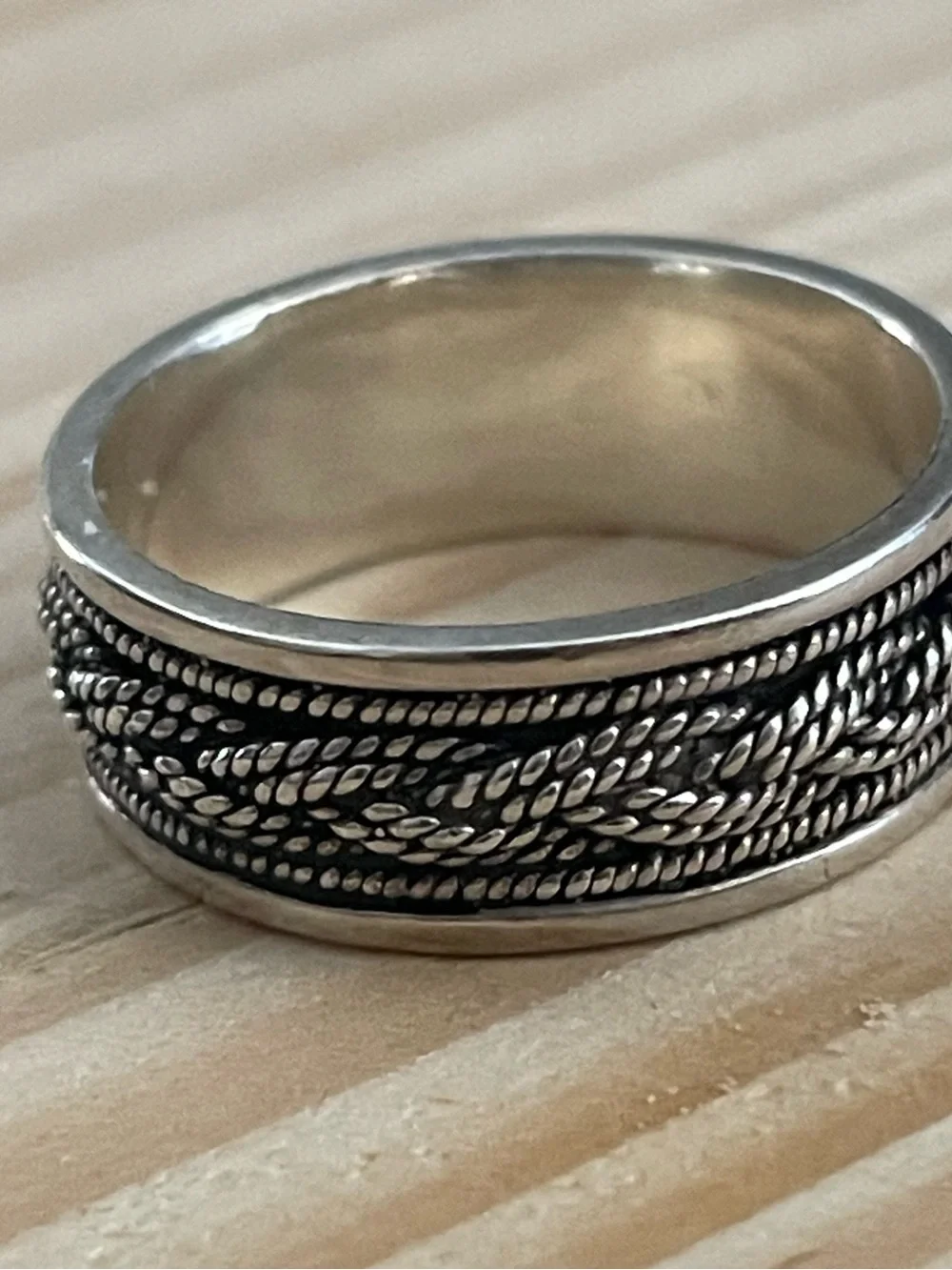 DGS Turkey 925 sterling silver braided ring